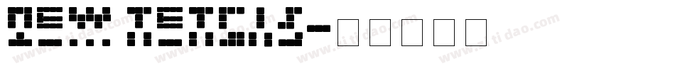 NEW TETRIS字体转换